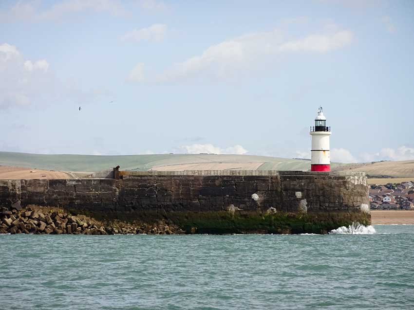 Watchful Newhaven harbour arm