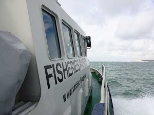 Fisheries protection vessel Watchful off Beachy head