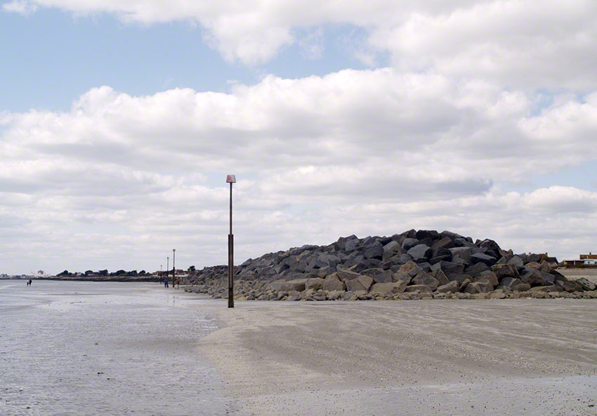 Elmer rock groyne looking west